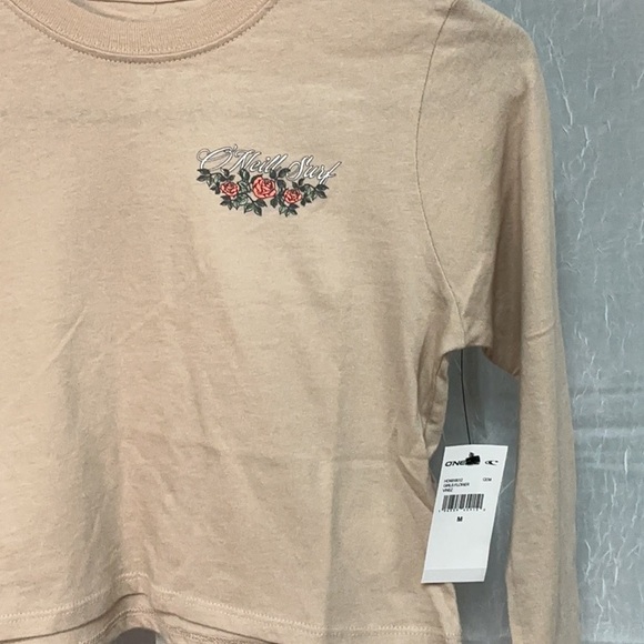 O’Neill Surf Floral Beige Long Sleeve Top for Girls - Picture 3 of 7
